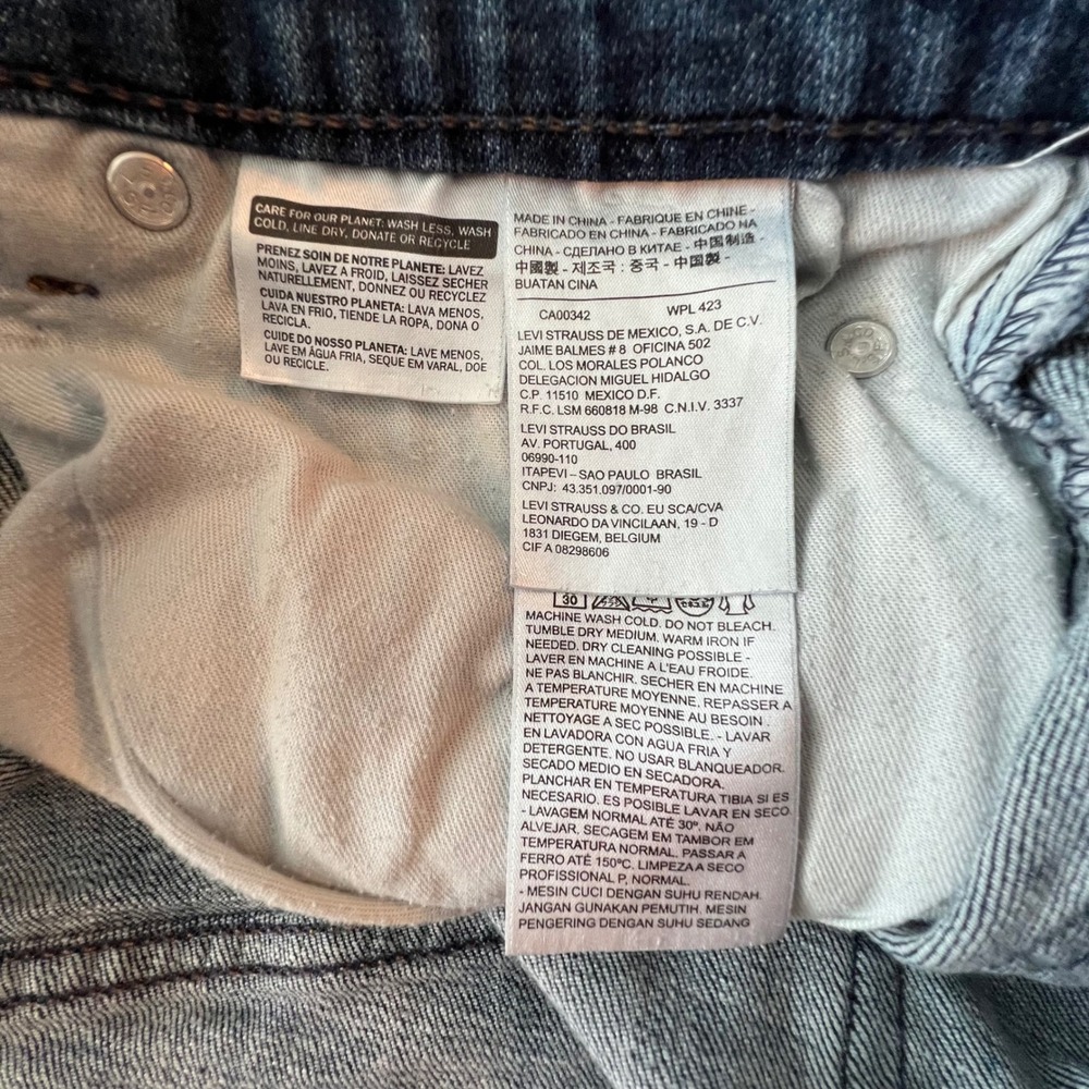 Levis 559 Relaxed Straight Jeans Mens 36x32 Blue Medium Wash Denim 00559-0461 - Picture 5 of 7